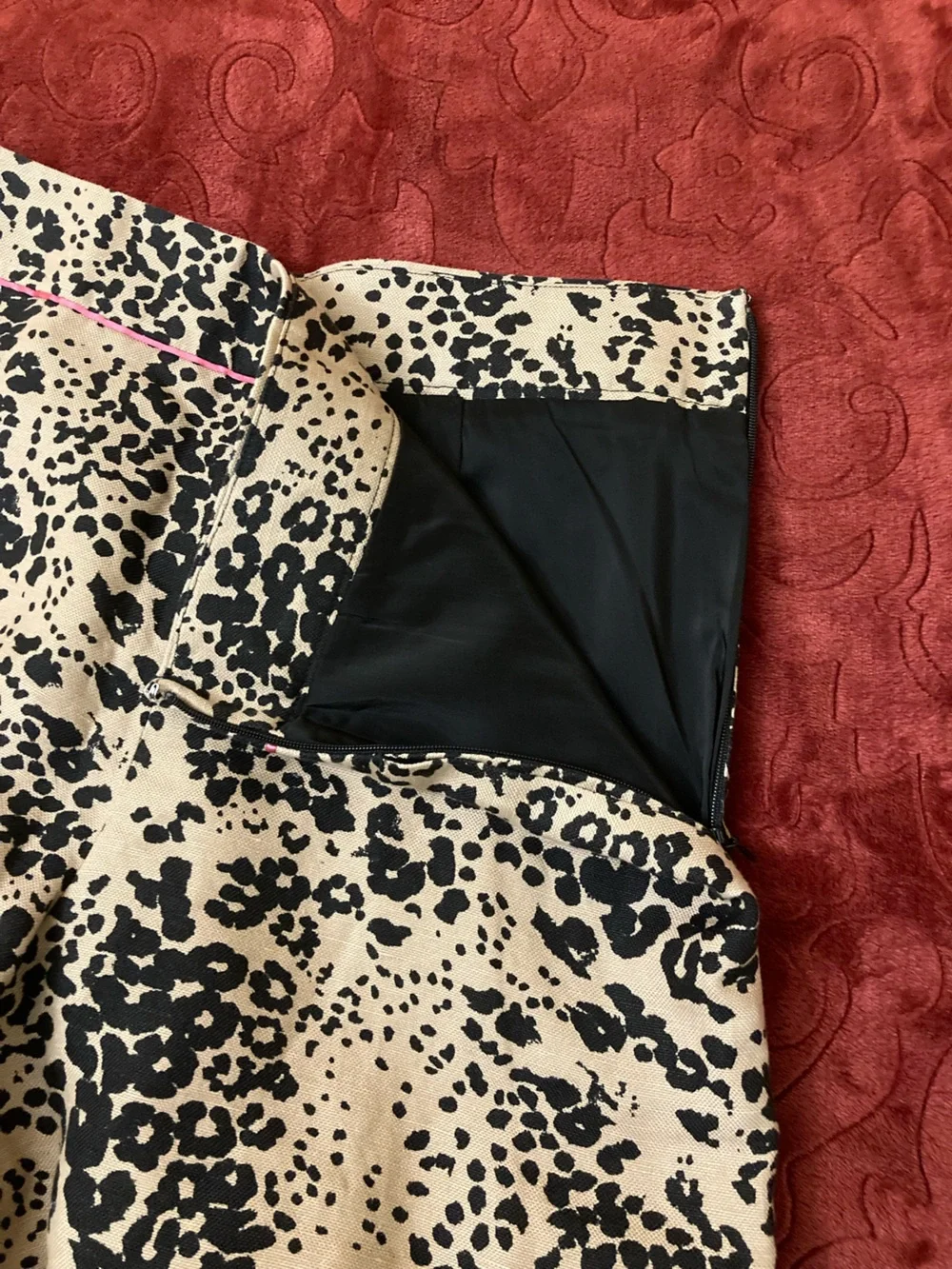 J. Crew Beige and Black Leopard Print High Rise Trouser Shorts - Picture 4 of 9